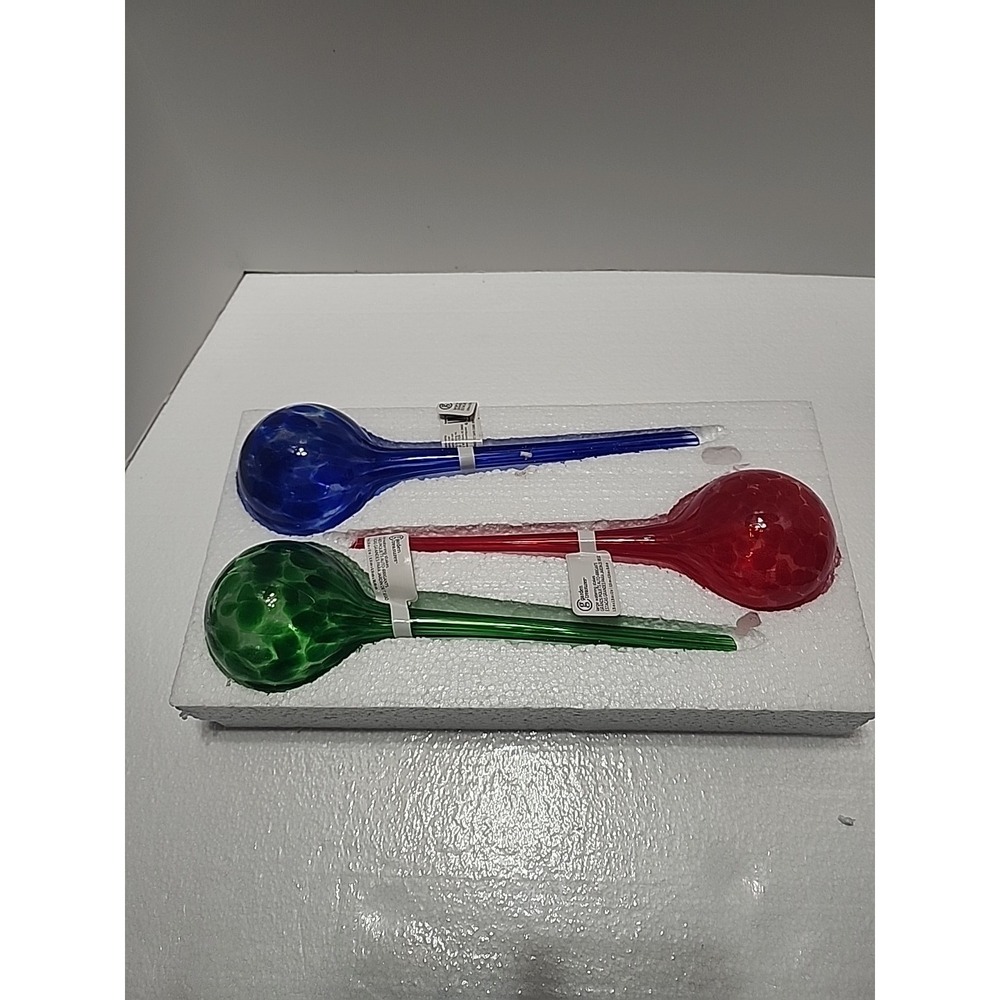 Garden Treasures Glass Self Watering Stakes Large Lot Of 3
